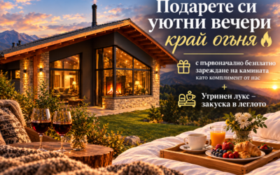 Luxury private villa, a cozy fireplace, and breakfast in bed.